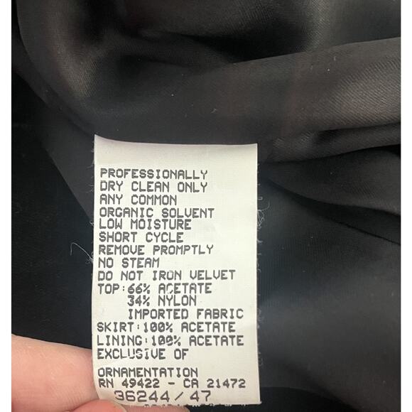 Gunne Sax by Jessica McClintock 90's Y2K formal corset Blue Black Sz 7/8 Whimsy - Picture 6 of 6